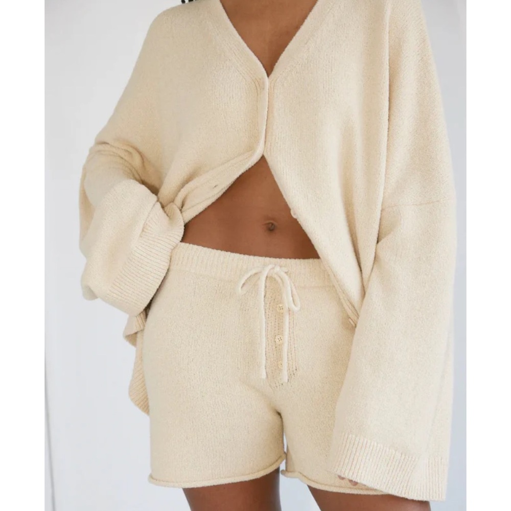 Bohème - Knit Cardigan + Knit Shorts